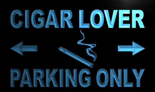 Cigar Lover Parking Only Neon Light Sign
